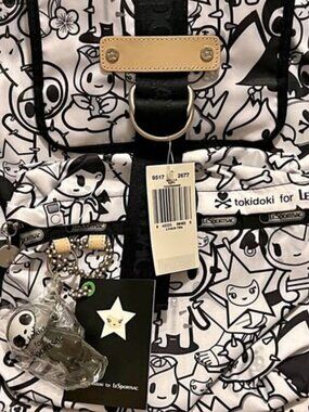 tokidoki x LeSportsac Scuola Backpack Knapsack Tutti Adios Qee